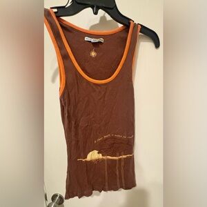 Mission Playground  Brown Tank Top Clean Beach Women’s Small